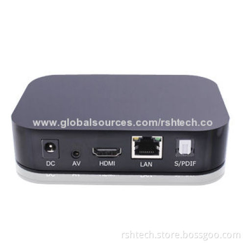 Full HD media player, up to 1080P decode resolution, supports Plug-and-play function, USB storage